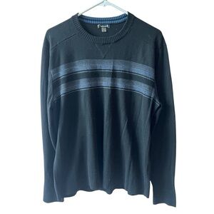 SMARTWOOL SPARWOOD STRIPE WOOL SWEATER MEN L PREPPY OUTDOORS ATHLETIC GORPCORE